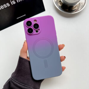 Coque Magsafe Violet/Bleu iPhone 15
