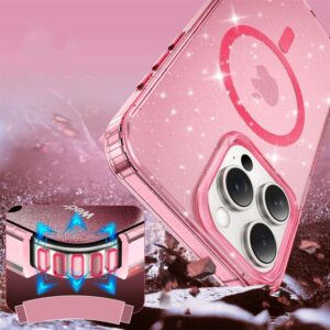 Coque paillette magsafe rose